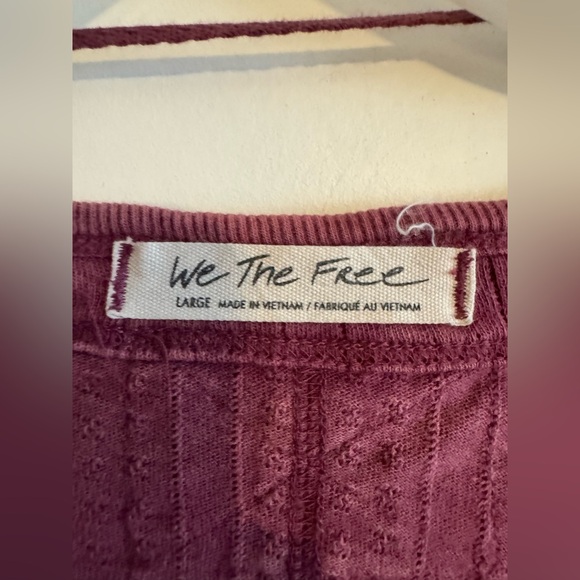 We The Free Dusty Rose Knit Top - Picture 3 of 5